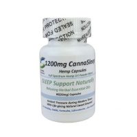 CannaSleep Hemp Oil Sleep Support Soothing Relaxation Natural Herbal Capsules
